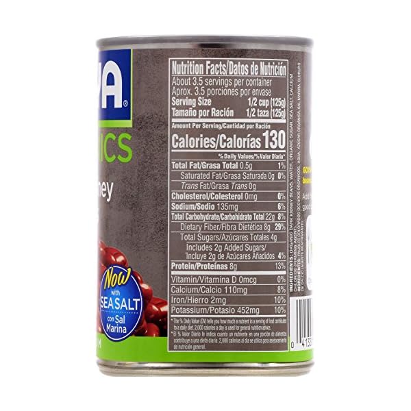 Goya Foods Organic Dark Red Kidney Beans, 15.5 Ounce (Pack of 24)