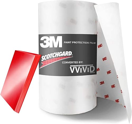 VViViD 3M - Paquete de protección de pintura (6 x 60) con espátula roja recortada en húmedo - M0
