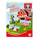 Orchard Toys, Farmyard Heads & Tails Game - New Art, A First Matching Activity That Develops Into a Fun Game, 24 Updated Chunky Cards, Age 18 Months+, 1-4 Players