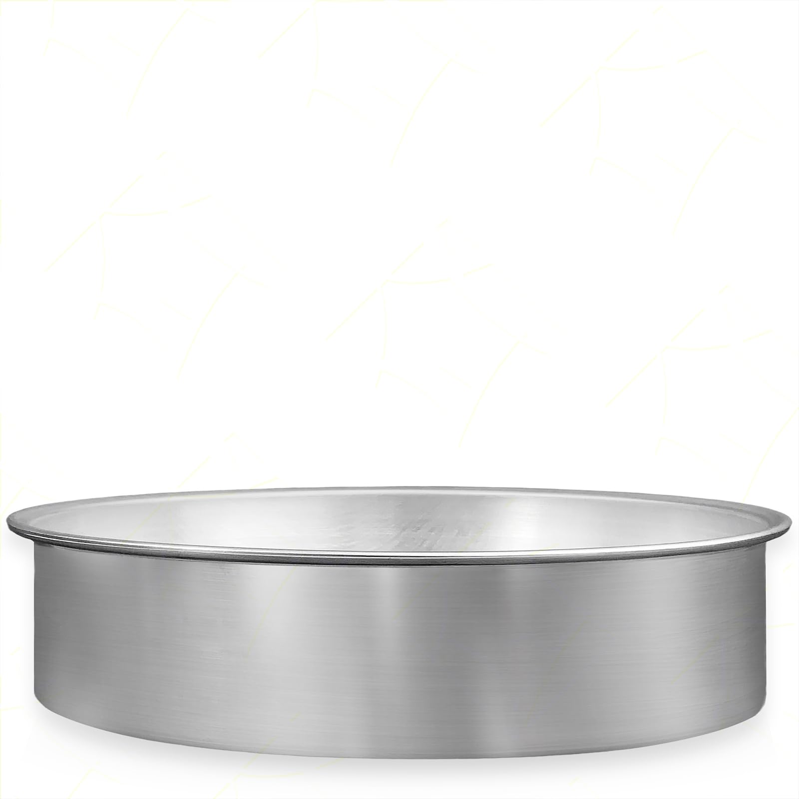 Juego de 3 moldes profesionales para hornear, 15 x 10 cm de altura, redondos, aluminio anodizado | sin puntos de soldadura, perfecto para tartas altas y dulces rústicos