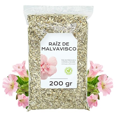 Raíz de Malvavisco 200 gr - Malvavisco Infusión - Té de Raiz de Malvavisco - Hierba Cañamera - Infusiones a Granel