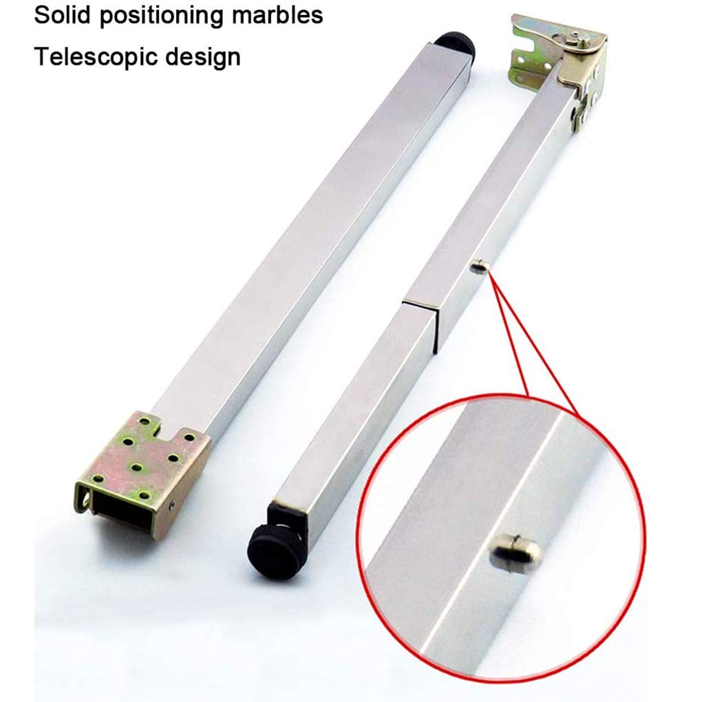 Piedini per mobili in metallo pieghevoli e telescopici regolabili da tavolo in acciaio inox, gambe da tavolo per tavolo da pranzo, ufficio, bar, tavolo e tavolo da lavoro (100 cm)