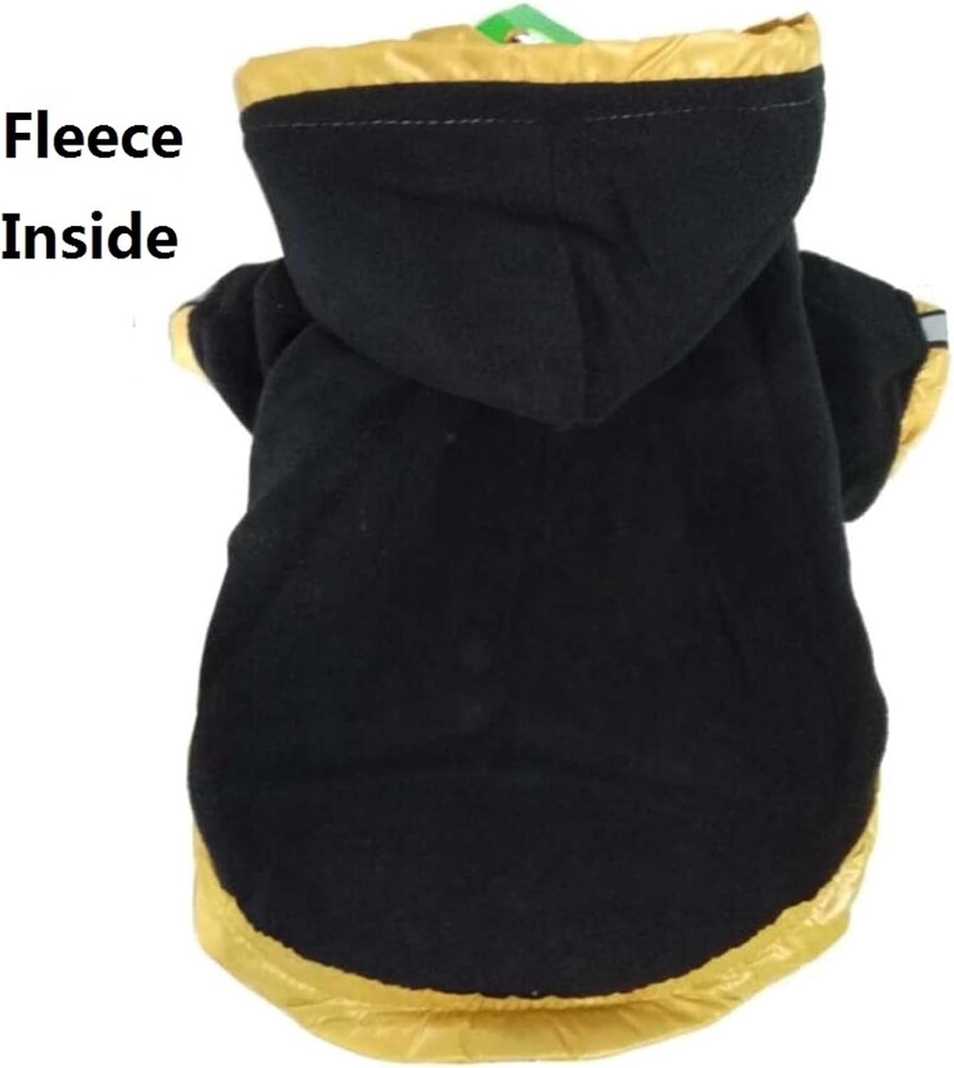 Dog Raincoats Raincoat for Pets Cat Dog Raincoat Jacket Reflective Fleece Liner Warm Hood Drawstring Pet Clothing (Color : Yellow, Size : Large)