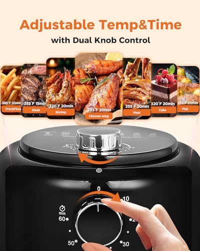Small-Air-Fryer-21-QT-Mini-Airfryer-Adjustable-TimeTemp-Control-Ideal-for-1-2-People-Quick-Healthy-Meals-Snack-in-Minutes-Compact-Size-Space-Saving-with-Nonstick-Basket Small Air Fryer 21 QT Mini Airfryer Adjustable TimeTemp Control Ideal for 1 2 People Quick Healthy Meals Snack in Minutes Compact Size Space Saving with Nonstick Basket