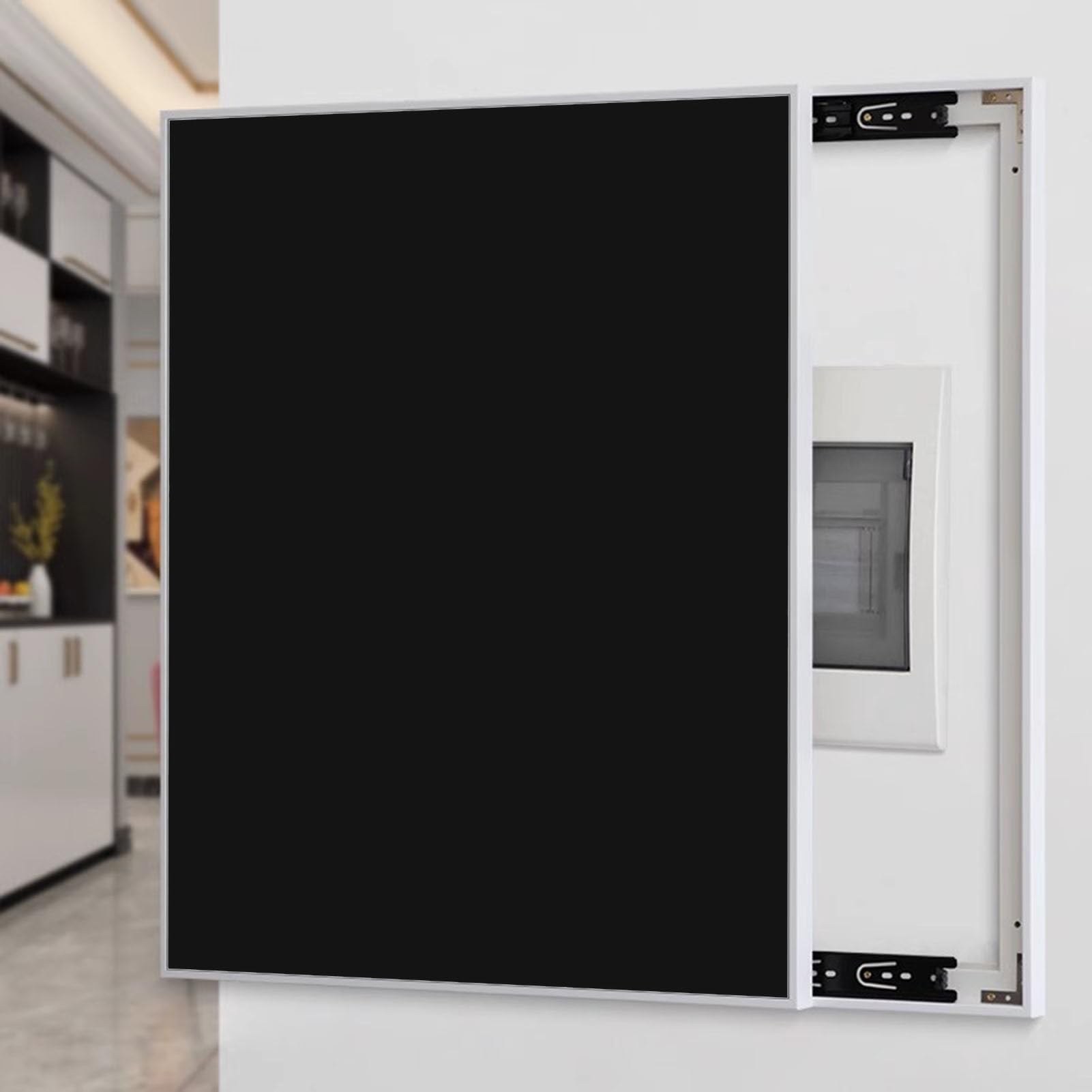 Copri quadro elettrico Coperchio Scorrevole Decorativo per Scatola Fusibili, Coperchio per Scatola Contatori Largo 30, 40, 50, 60 cm, Interruttore Elettrico(Style D,20x24in/50x60cm)