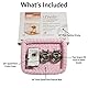 MidWest Homes for Pets iCrate 1522SS-KIT Hundebox-Set, mit ca. 58 cm langer Hundebox mit Einzeltür, Haustierbett, 2 Schüsseln und Box-Abdeckung, Trenneinsatz und patentierten Funktionen, rosa