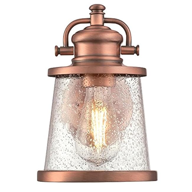 Westinghouse Emma Jane One-Light Outdoor Wall Fixture Washed Copper Finish