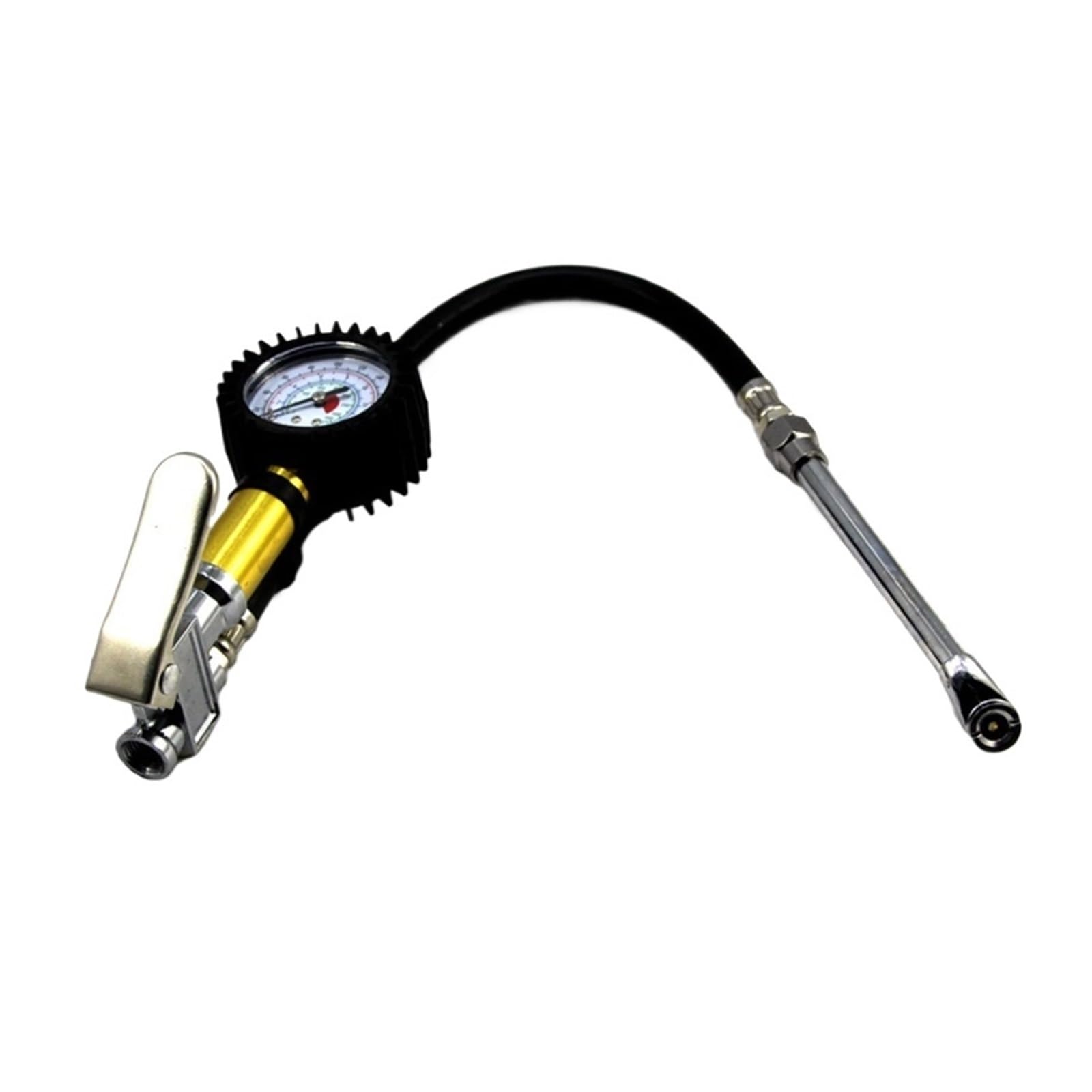 Manometr Do Opon 220 PSI Inflator Do Opon Precyzyjny Pistolet Do Pomiaru Ciśnienia W Oponach łAtwy W UżYciu(BLACK)