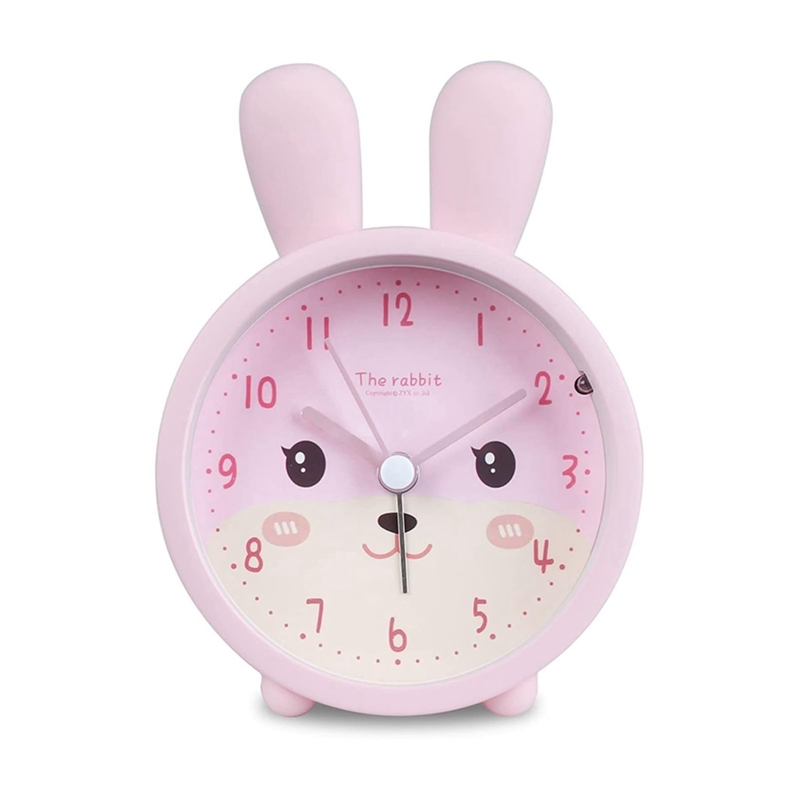 G5z9w3c7m2 One Color Loud Alarm Clocks Alarm Clock Without Ticking Rabbit Silent With Light Student