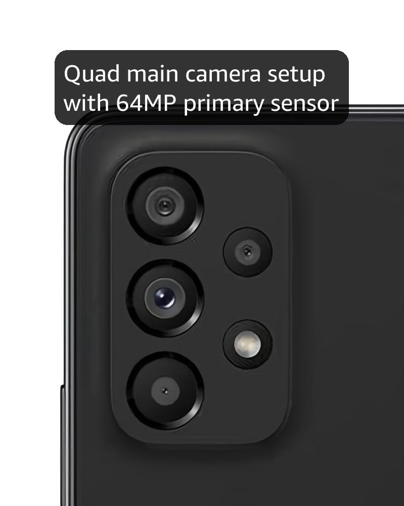 SAMSUNG' Galaxy A53 5G 6GB RAM, 128GB Quad Main Camera 64MP Battery: 5000mAh, Black