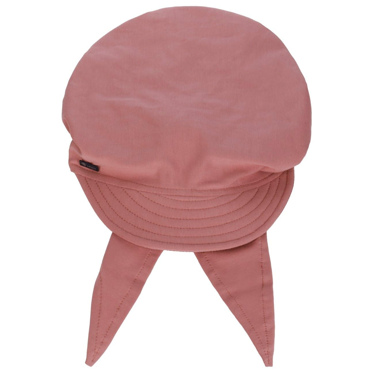 Lipodo Damen Sonnencap Bandana mit Schleifenbindung Handmade in Italy Kopftuch mit Schirm Visor Baumwolle Mütze