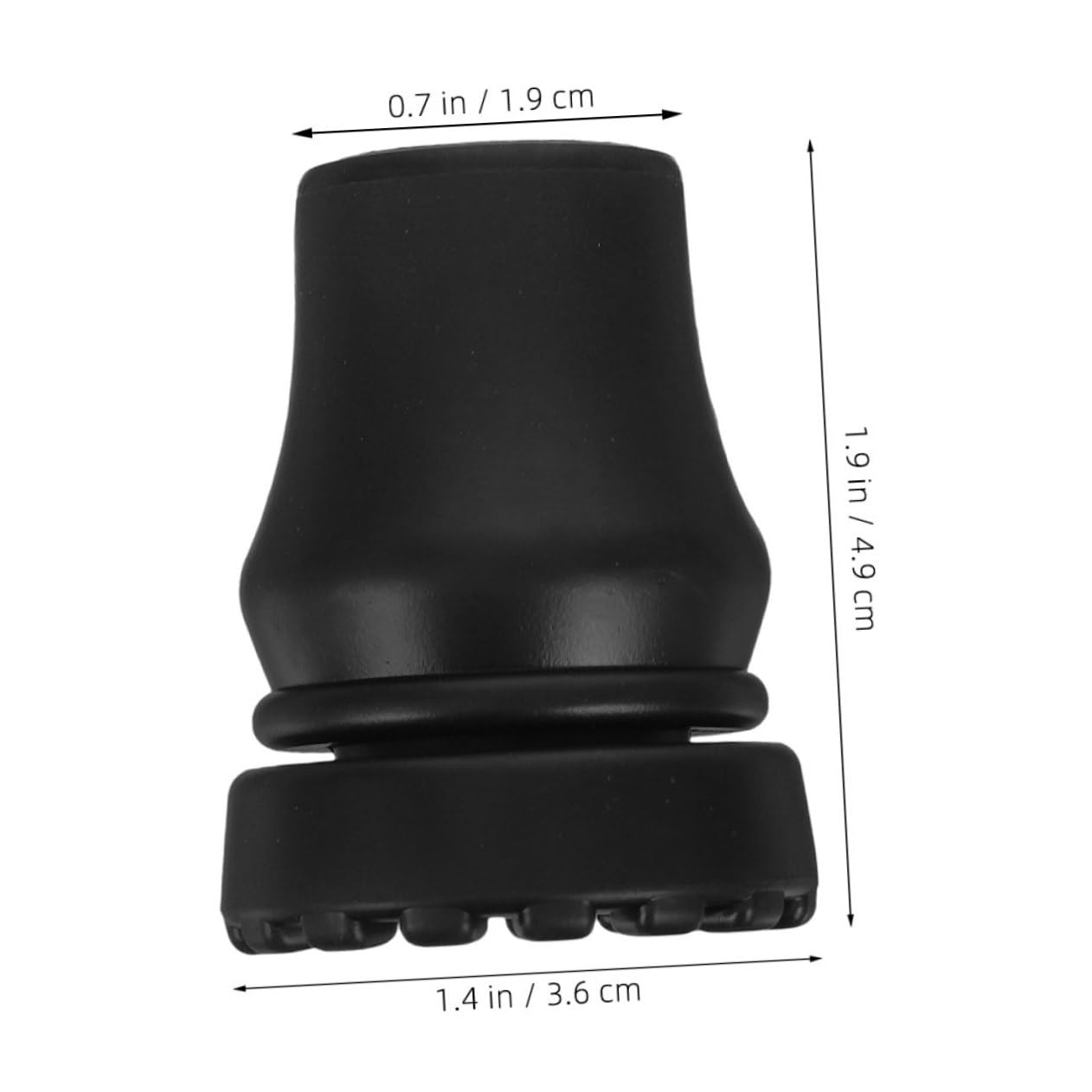 NOLITOY Crutches Accessories Set 4 Pack Crutches Pads for Hiking Stick Replacement Parts Safe Sturdy Walking Stick Plastic Feet