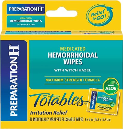Preparation H Prep H Totable Wipe 10 Count
