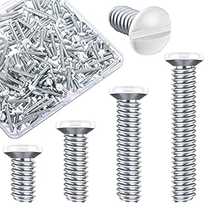 Moxweyeni Wandplattenschrauben 200 Stück Weiß