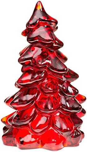 Árbol de Navidad navideño - Mosser Glass USA - Pequeño 2 34 pulgadas en miniatura (corona de carnaval toscano)