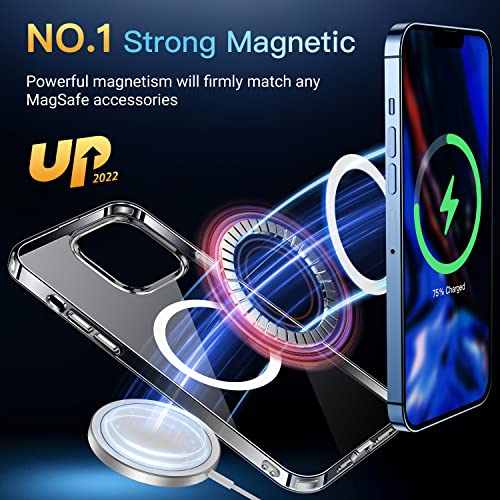 CASEKOO Designed for iPhone 13 Pro Phone Case [Non-Yellowing] Compatible with MagSafe Drop Protection Ultra Slim Thin Cover, Shockproof 13 Pro Case 6.1 Inch for Women Men, Clear - Image 3