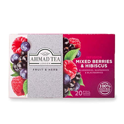 Ahmad Tea Mixed Berries 20 Bolsitas Té de Frutas, Mezcla de Frutas, 40 Gramos - Imagen 4