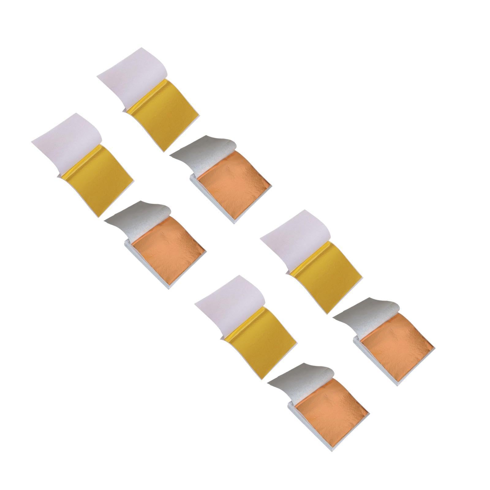 400blätter Imitationsgoldfolie Für Basteln Und Gold Und Roségold Für Kunstprojekte Dekoration Und Vergoldung