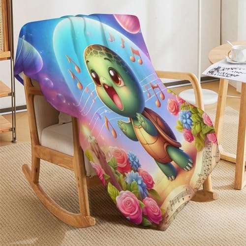 Couverture Bébé Tortue Flanelle Douce Idée Cadeau Naissance Naissance - 8