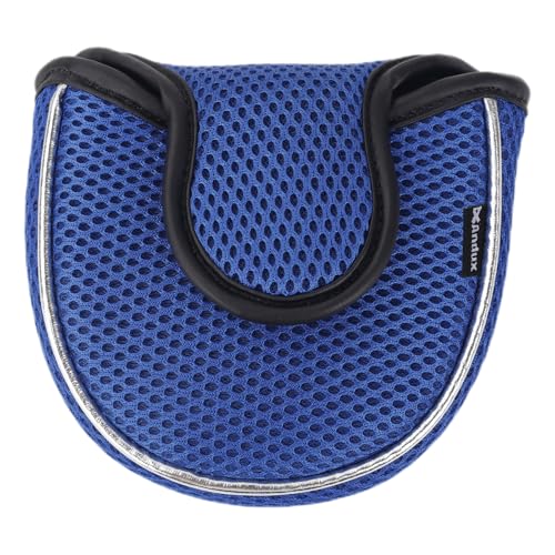 Andux Heel-Shafted Mallet Golf Putter Head Covers Semicircle Blue