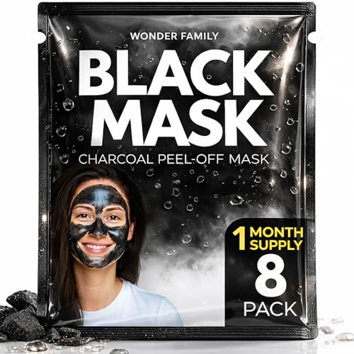 Korean Blackhead Remover Peel Off Mask &ndash; Activated Charcoal Face Mask for Women & Men &ndash; Black...