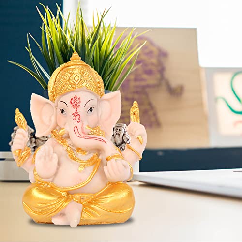 Estatua de Ganesh para Auto Decoración Feng Shui Elefante miniatura 4