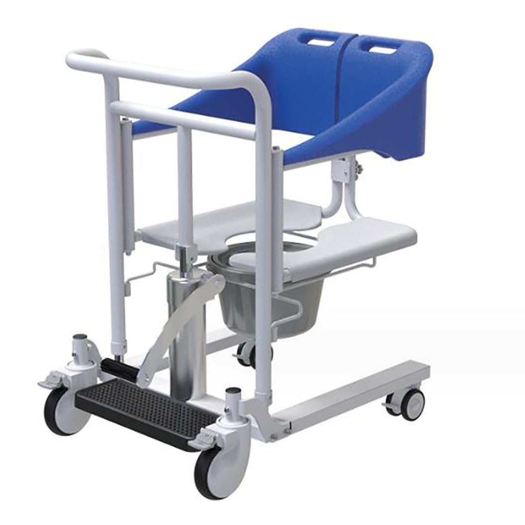 Silla de ruedas de transferencia portátil,Silla de ruedas elevadora de pacientes,silla de ducha con elevador de transferencia,gruas para personas mayore,Asiento Dividido 180° A