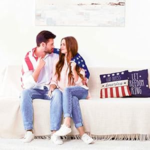 Glaring 4th of July Decorations Pillow Covers 18x18 Independence Day Memorial Day Set of 4 American Flag Stars and Stripes Patriotic Throw Pillow Covers USA Freedom Pillows Decor Glaring 4th of July Decorations Pillow Covers 18×18 Independence Day Memorial Day Set of 4 American Flag Stars and Stripes Patriotic Throw Pillow Covers USA Freedom Pillows Decor