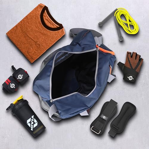 Image of NIVIA Sportspace 2.0 Polyester Gym Bag, Unisex Gym Bags, Adjustable Shoulder Bag for Men, Duffle Gym Bags for Men, Sports Kit, Duffle Bags Travel,Capacity-18 litres
