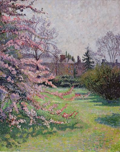 ARToPHIIU Pinturas al óleo Clásicas Impresiones de Lienzo Decorativo Cuadro Flor de cangrejo japonés Kew de Lucien Pissarro para la Decoración del Hogar del Dormitorio 60x90cm