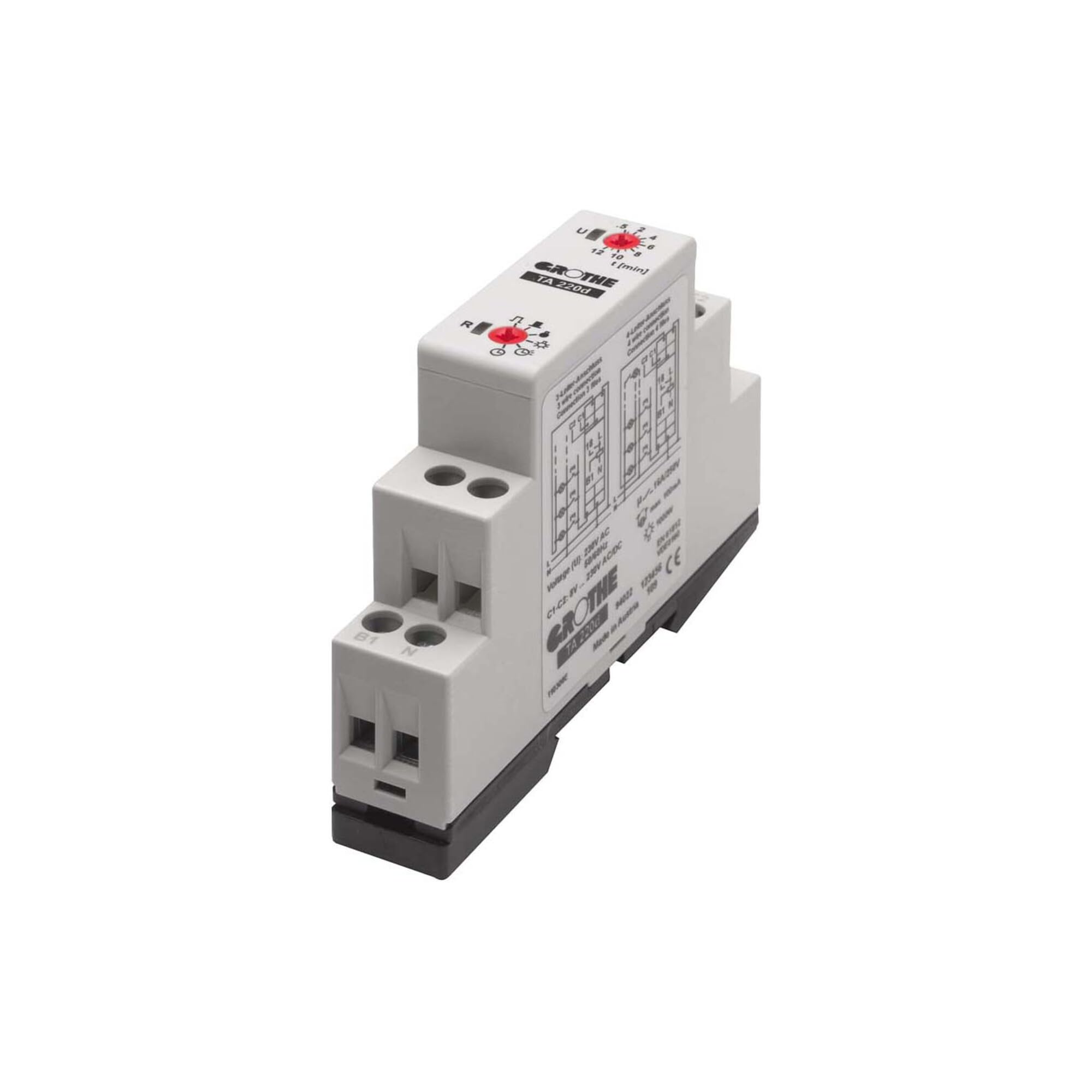 Grothe 1463112 - Scale di luce-time 24 / 230v, 3/4 conduttori, guidati ta 220 d