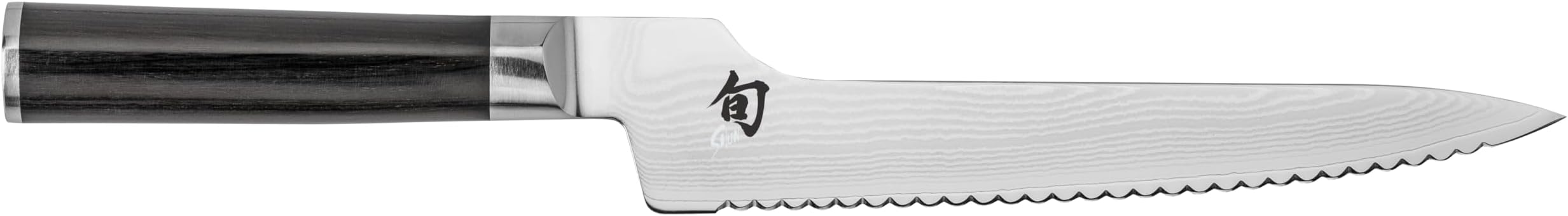 Classic Knife Offset Bread Knive, 8.25", Black