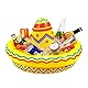 W WIDMANN MILANO Party Fashion 04839 - Aufblasbarer Getränkekühler Sombrero, Durchmesser circa 50 cm, Mexiko, Mottoparty, Karneval, Pool-Party