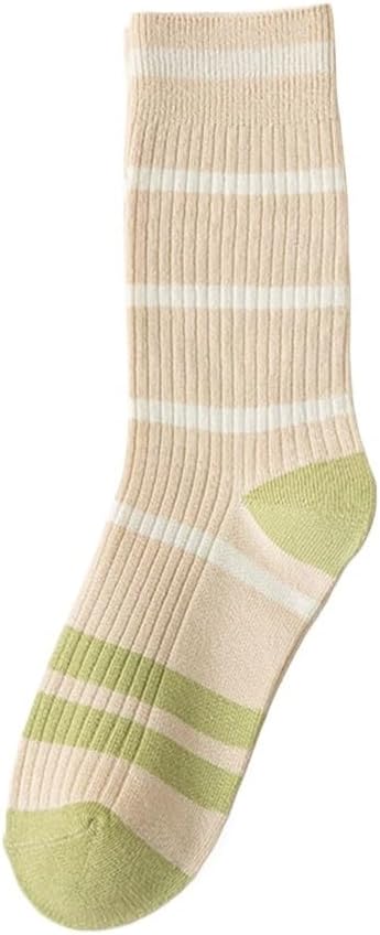 JSEIAJB Pile up Socks Cotton Socks Women S Embroidered Middle Tube Needle Color Matching Socks