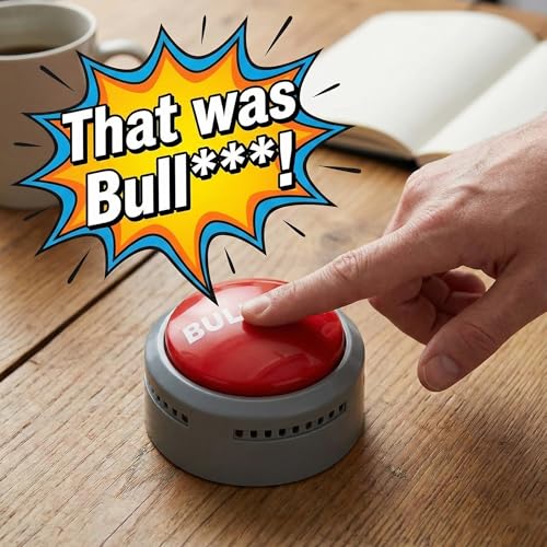image for Gemmy Bullshit Button – The Official Hilarious BS Button with Sound 