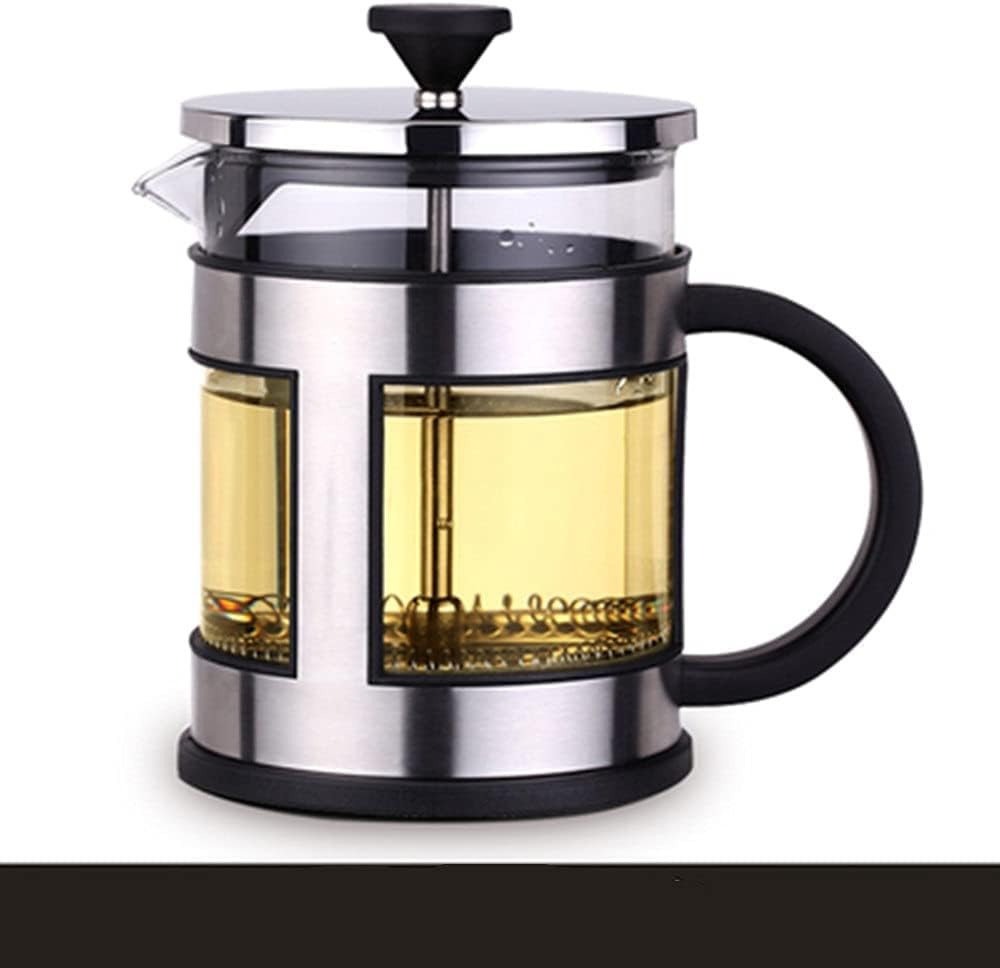 Cafetera de prensa, prensa de café, caffettiere, cafetera, cafetera de prensa francesa, olla de prensa francesa Émbolo de acero inoxidable con filtros Prensa de café francesa Cafetera de vidrio resist