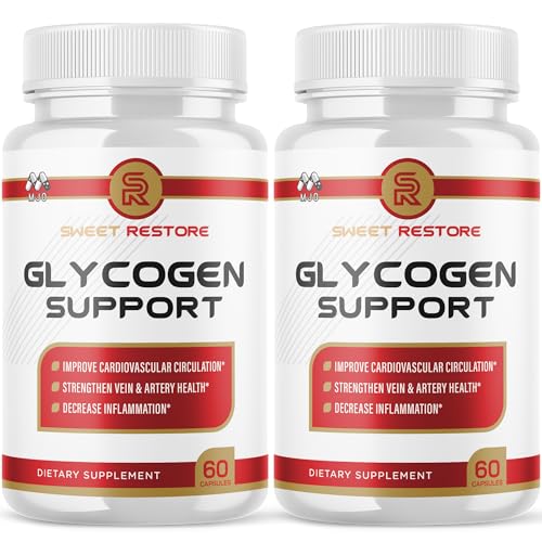 (2 Pack) Sweet Restore Glycogen Support Capsules Official Sweet Restore Glycogen Support Pills with All Natural Ingredients Overall Health and Wellness with Max Strength Multivitamin (120 Capsules)