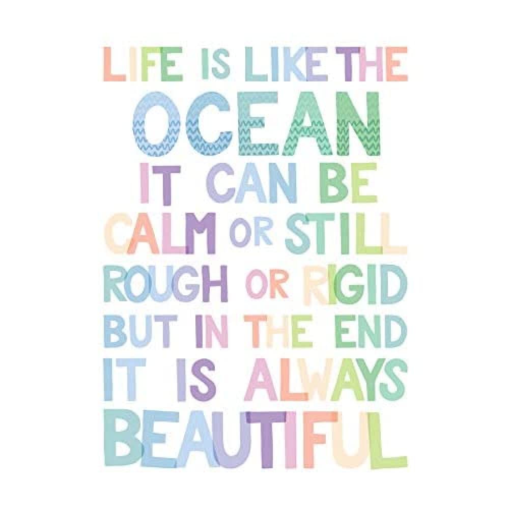 Wee Blue Coo Ocean Always Beautiful Canvas Wall Art Print