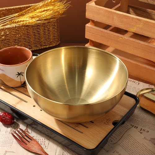 Bowl de Acero Inoxidable Garneck Dorado 20cm miniatura 3
