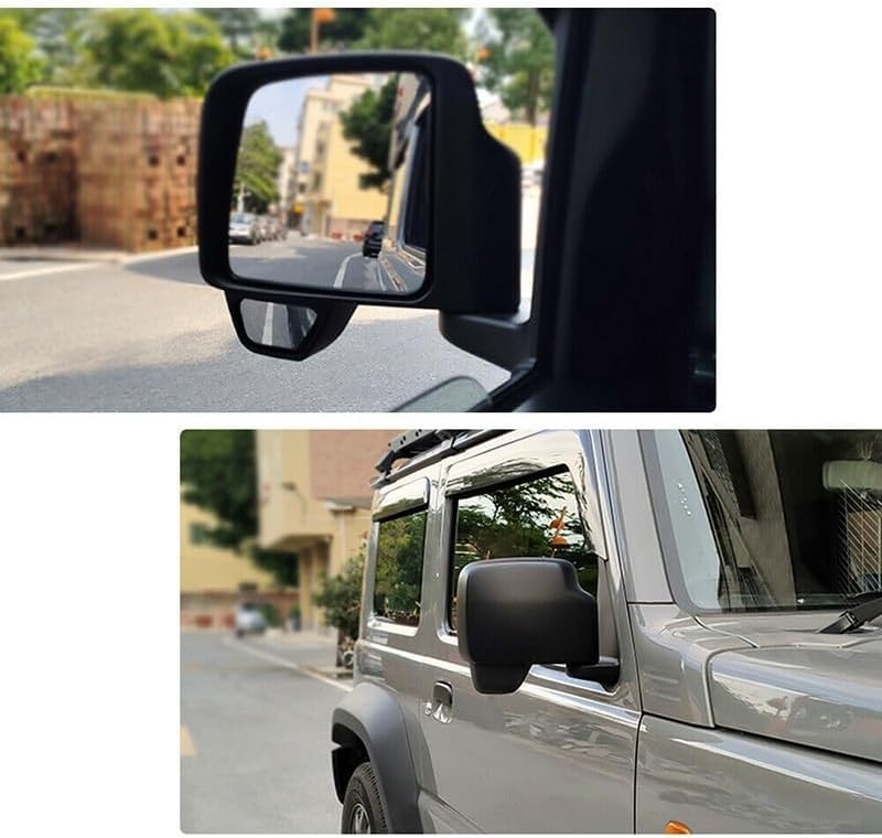 Image of J Road Rearview Mirror Cap Car Blind Spot Assist Mirror Wide Angle Mirror Rearview Mirror for Suzuki for Jimny JB64 JB74 2023 2024 5 Door Made in Japan