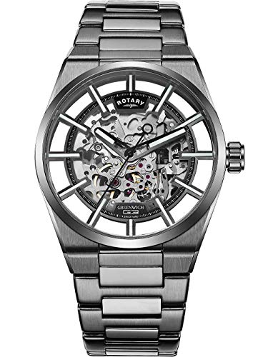 rotary skeleton watch review