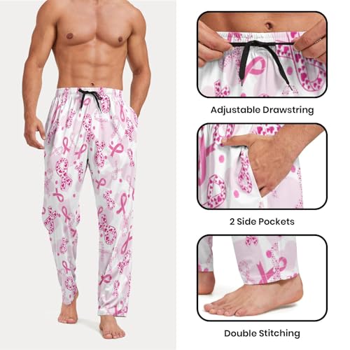 Mens Pajama Pants Skull Long Sleep Pajama Bottoms Sleepwear Elastic Drawstring Comfy Lounge Pants4
