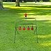 Guyuyii Auto-Resetting BB Gun Targets for Airsoft, BB & Pellet Guns | Heavy-Duty Steel Plinking Target System with Red Stickers | Portable & Easy Setup for Indoor/Outdoor Range, Backyard Practice