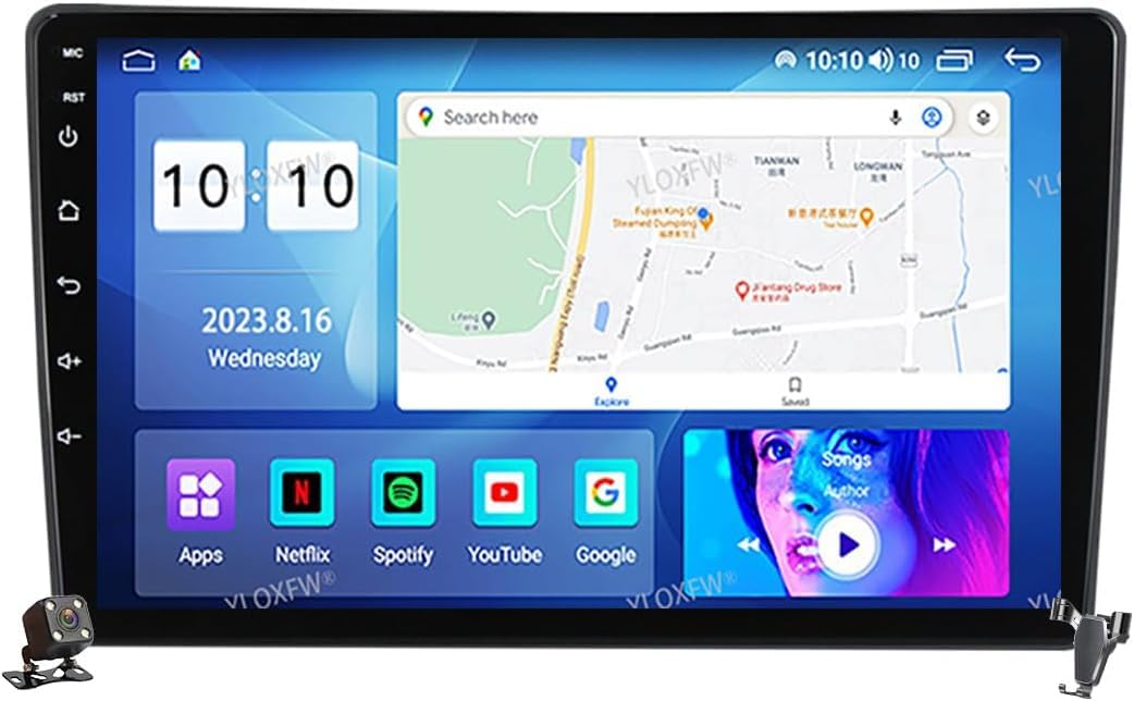 Reproductores de Radio automáticos 2 DIN Android 12.0 Radio con 4G 5G WiFi DSP SWC Carplay para Citroën C5 2009-2017 Navegación GPS por satélite Reproductor de vídeo Multimedia MP5 de 10 ''