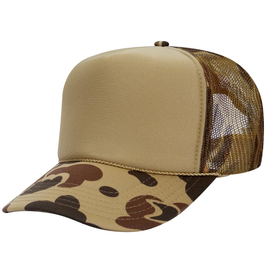 Image of Otto Cap 5-Panel High Crown Mesh Back Trucker Hat