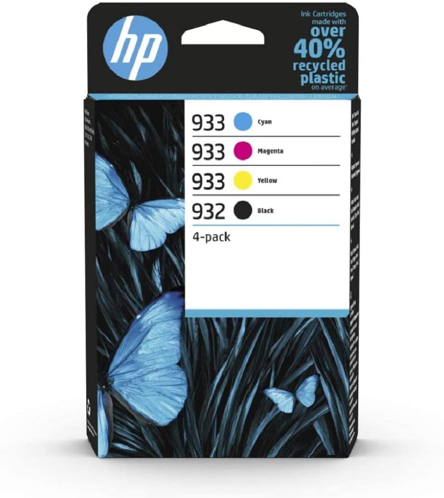 HP 932/933 (6ZC71AE) Multipack Original Printer Cartridges 1 x Black, 1 x Blue, 1 x Red, 1 x Yellow for HP OfficeJet 6100, 6600, 6700, 71xx, 7510, 76xx