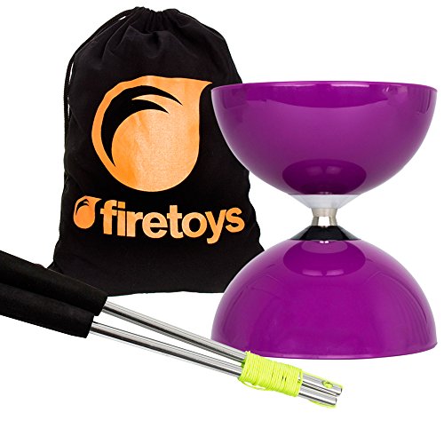 Purple Big Top - Jumbo Bearing Diabolos Set, Ali Dream Metal Diablo Sticks