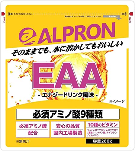 EAA エナジードリンク風味 280g アルプロン BCAA を含む 9種類の必須 アミノ酸配合 ビタミン配合 ダイエット 国内製造