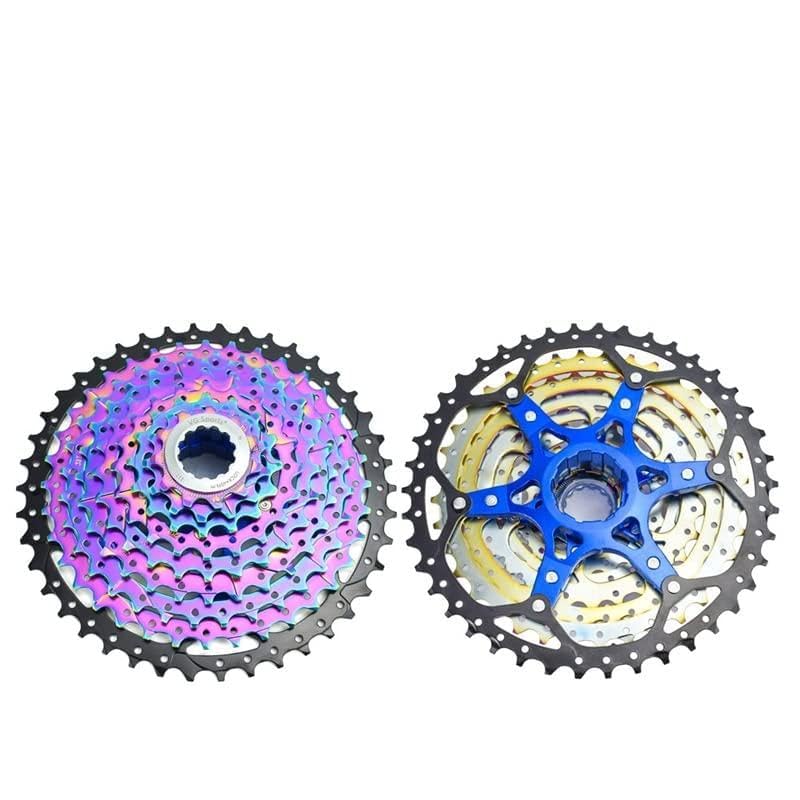 Ruota Libera 8 9 10 11 Cassetta MTB a 12 velocità 40/42/50T Pignone for Mountain Bike Arcobaleno Volano a Ruota Libera for Bicicletta Cassette Pignoni E Ruote Libere(9S 42T Rainbow)