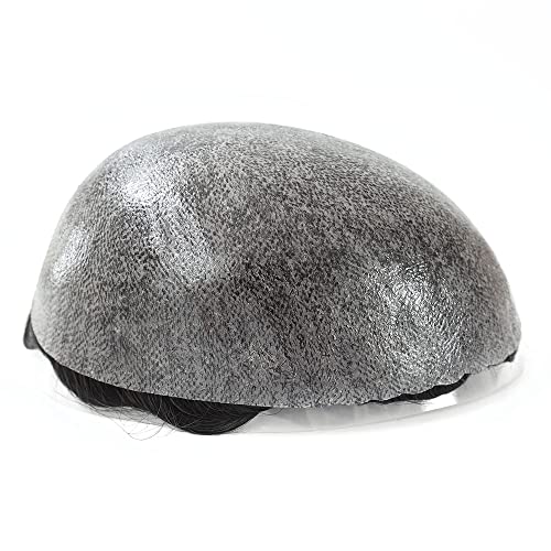 HAIR NATURE Peças de cabelo humano peruca masculina, perucas reais para sistemas de cabelo masculino